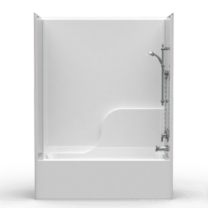 60"x30" Single-Piece Tub-Shower | Smoothwall - Flat Back