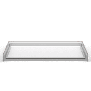 63"x37.5" Single-Piece Shower Pan | Front Trench Drain - Code Compliant