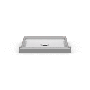 42.5"x37.25" Single-Piece Shower Pan | Center Drain - Curbed